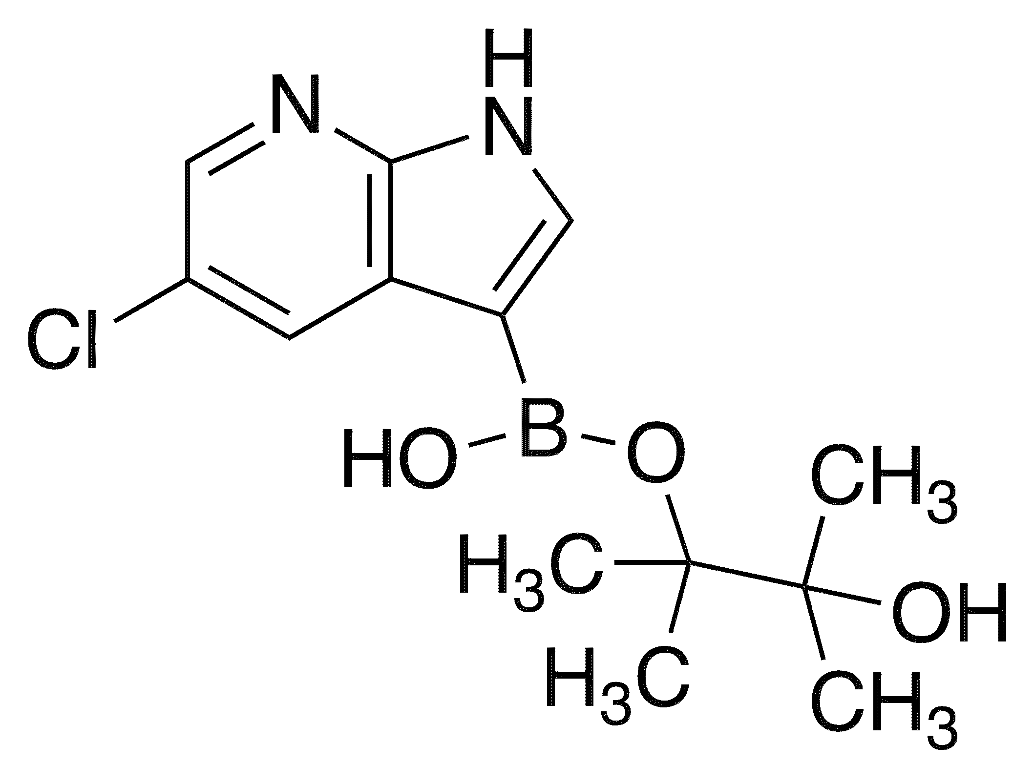 5-Chloro-7-azaindole-3-boronic acid, pinacol ester - Chemical structure and product image
