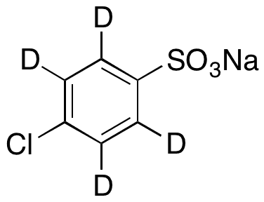 4-Chlorobenzenesulfonic Acid-d4 Sodium Salt - Chemical structure and product image