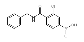 3-Chloro-4-(N-benzylcarbamoyl)phenylboronic acid - Chemical structure and product image