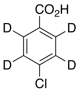 4-Chlorobenzoic Acid-d4 - Chemical structure and product image