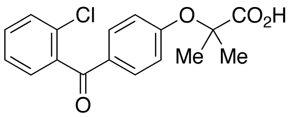 2-Chloro Fenofibric Acid - Chemical structure and product image
