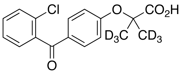 2-Chloro Fenofibric Acid-d6 - Chemical structure and product image