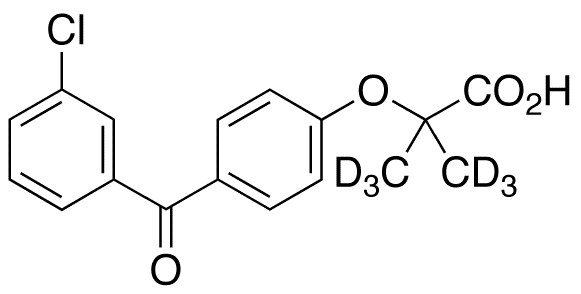 3-Chloro Fenofibric Acid-d6 - Chemical structure and product image