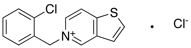 5-(2-Chlorobenzyl)-thieno[3,2-c]pyridinium Chloride - Chemical structure and product image