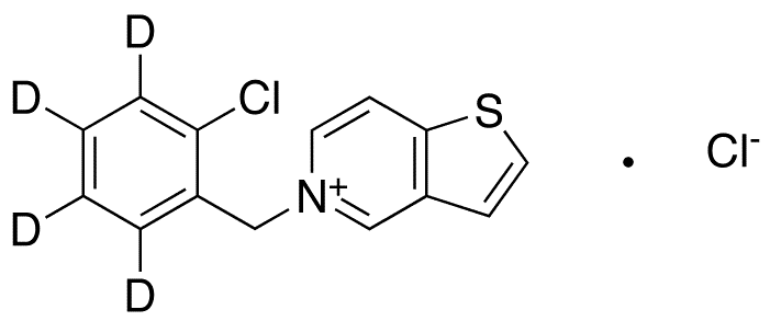 5-(2-Chlorobenzyl)-thieno[3,2-c]pyridinium-d4 Chloride - Chemical structure and product image