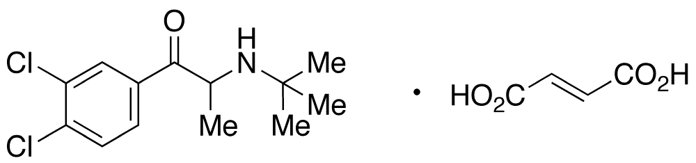 4-Chloro Bupropion Fumarate - Chemical structure and product image