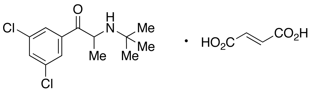5-Chloro Bupropion Fumarate - Chemical structure and product image