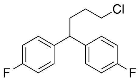 1,1-(4-Chlorobutylidene)bis(4-fluorobenzene) - Chemical structure and product image