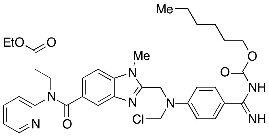 2-Chloromethyl Dabigatran Etexilate - Chemical structure and product image
