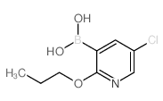5-Chloro-2-propoxypyridine-3-boronic acid - Chemical structure and product image