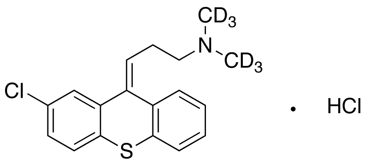 (E)-Chlorprothixene-d6 Hydrochloride - Chemical structure and product image