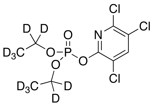 Chlorpyrifos Oxon-d10 - Chemical structure and product image