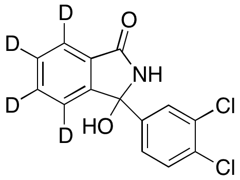 Chlorthalidone Impurity G-d4 - Chemical structure and product image