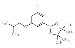 3-Chloro-5-isobutoxyphenylboronic acid, pinacol ester - Chemical structure and product image