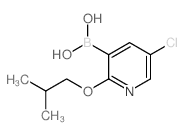 5-Chloro-2-isobutoxypyridine-3-boronic acid - Chemical structure and product image