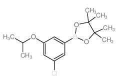 3-Chloro-5-isopropoxyphenylboronic acid, pinacol ester - Chemical structure and product image