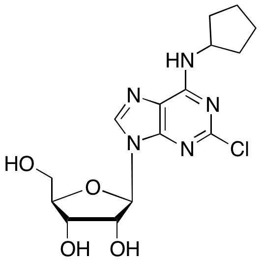 2-Chloro-N6-cyclopentyl Adenosine - Chemical structure and product image