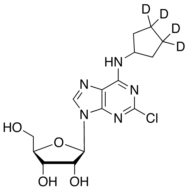 2-Chloro-N6-cyclopentyl-d4 Adenosine - Chemical structure and product image