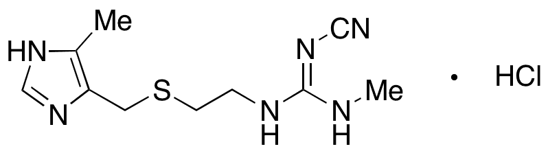 Cimetidine Hydrochloride - Chemical structure and product image