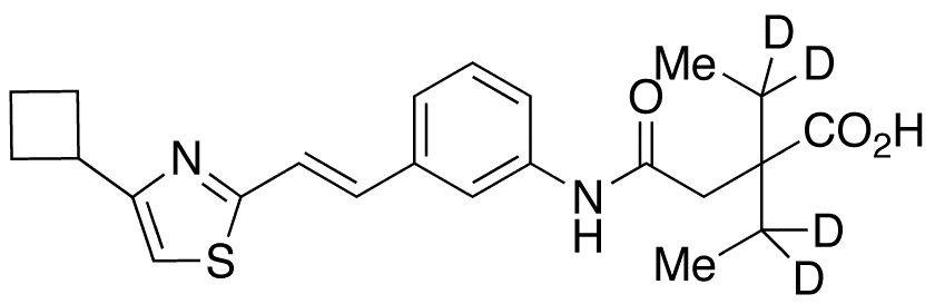 Cinalukast-d4 - Chemical structure and product image