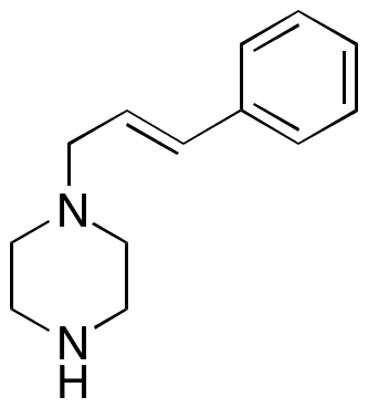 trans-1-Cinnamylpiperazine - Chemical structure and product image