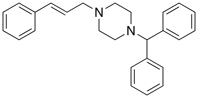 Cinnarizine - Chemical structure and product image