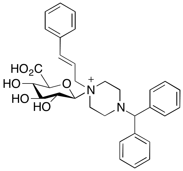 Cinnarizine Glucuronide - Chemical structure and product image