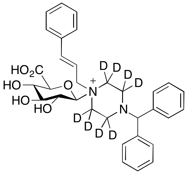 Cinnarizine-d8 Glucuronide - Chemical structure and product image