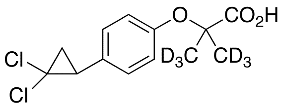 Ciprofibrate-d6 - Chemical structure and product image