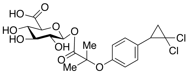 Ciprofibrate-O-beta-Glucuronide - Chemical structure and product image