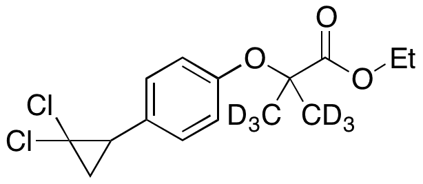 Ciprofibrate Ethyl Ester-d6 - Chemical structure and product image