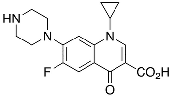 Ciprofloxacin - Chemical structure and product image