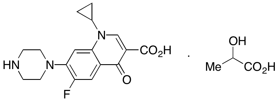 Ciprofloxacin Lactate - Chemical structure and product image