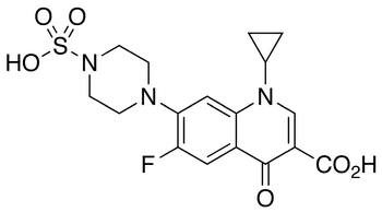Ciprofloxacin Piperazinyl-N4-sulfate - Chemical structure and product image