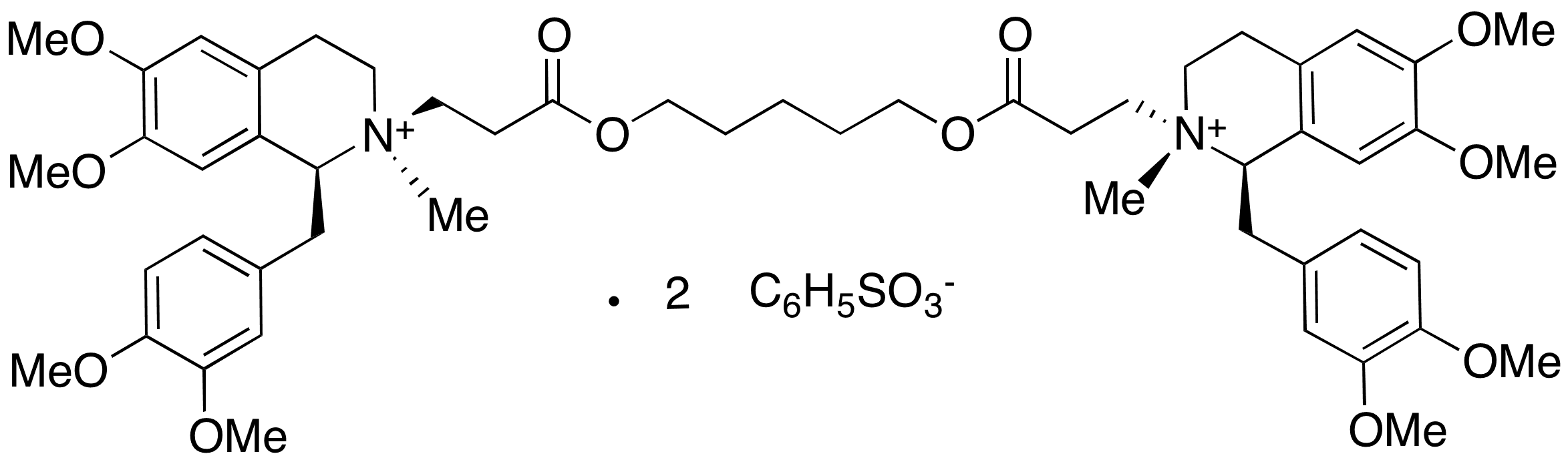 (1R,2S,1S,2S)-Cisatracurium Dibesylate - Chemical structure and product image