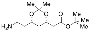 (4S,cis)-1,1-Dimethylethyl-6-aminoethyl-2,2-dimethyl-1,3-dioxane-4-acetate - Chemical structure and product image