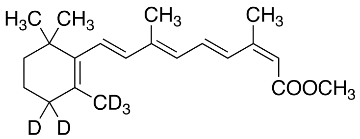 13-cis Retinoic Acid-d5 Methyl Ester - Chemical structure and product image