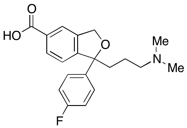 Citalopram Carboxylic Acid Hydrobromide (Impurity) - Chemical structure and product image