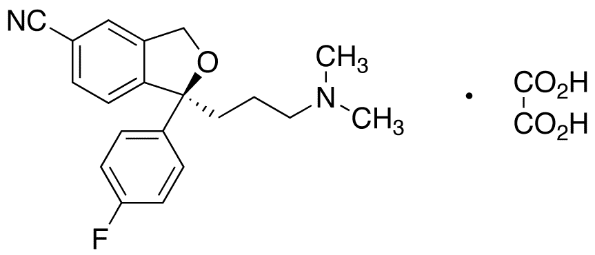 (S)-Citalopram Oxalate - Chemical structure and product image