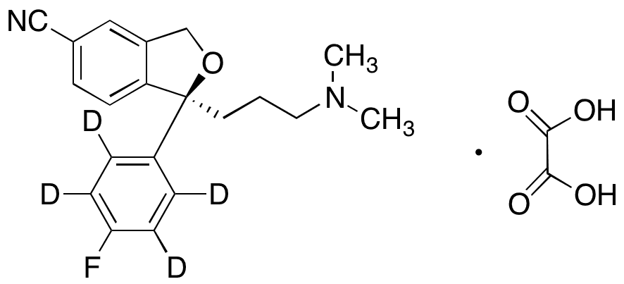(S)-Citalopram-d4 Oxalate - Chemical structure and product image