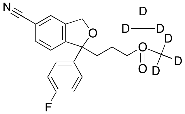 Citalopram-d6 N-Oxide - Chemical structure and product image