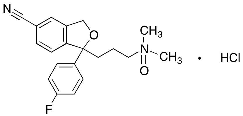 Citalopram N-Oxide Hydrochloride - Chemical structure and product image