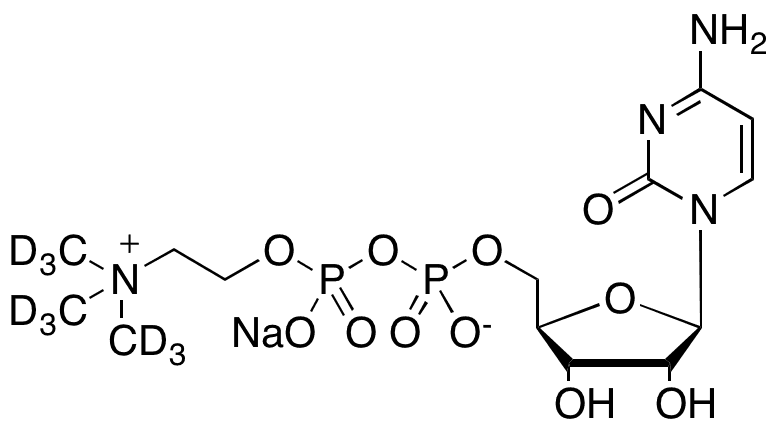 Citicoline-d9 Sodium Salt - Chemical structure and product image