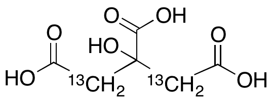 Citric acid-2,4-13C2 - Chemical structure and product image