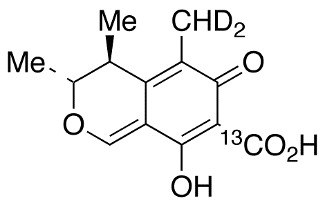 (-)-Citrinin-13C,d2 - Chemical structure and product image