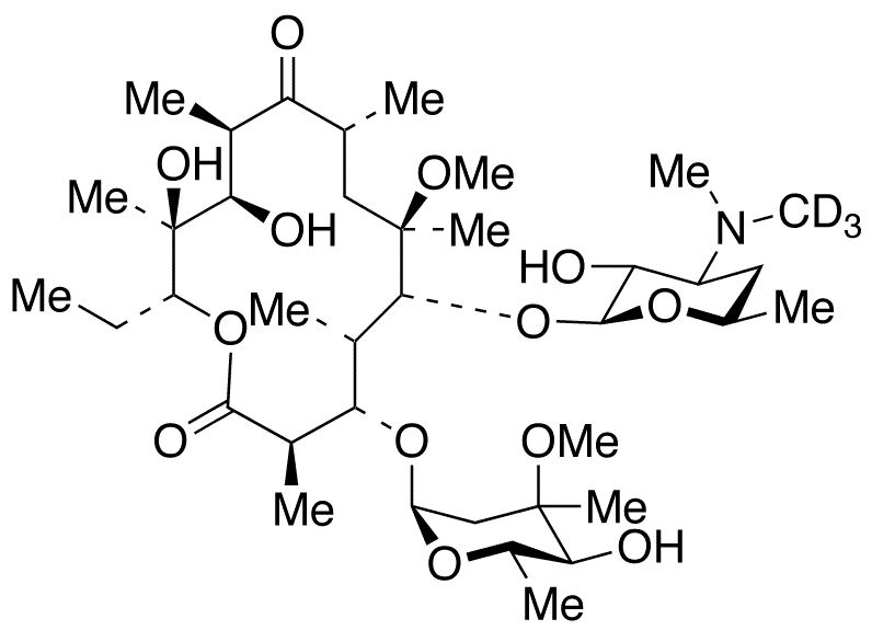 Clarithromycin-N-methyl-d3 - Chemical structure and product image