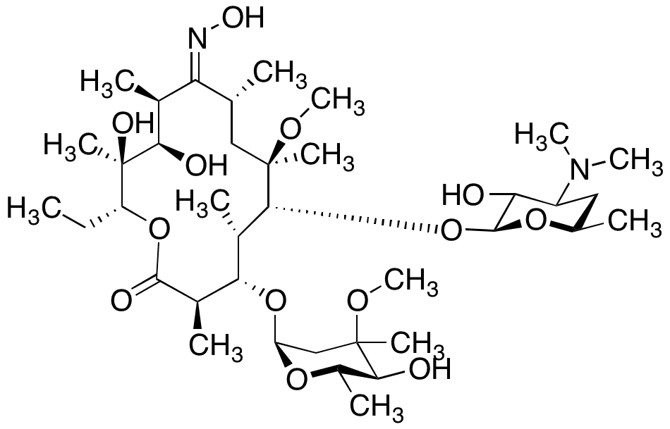 Clarithromycin 9-Oxime - Chemical structure and product image