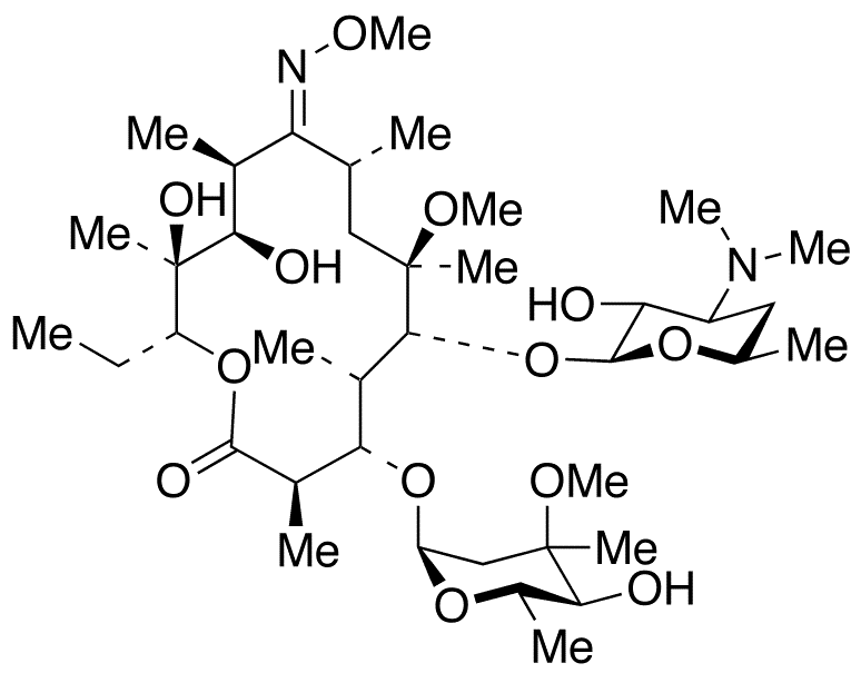 Clarithromycin (9E)-O-Methyloxime - Chemical structure and product image