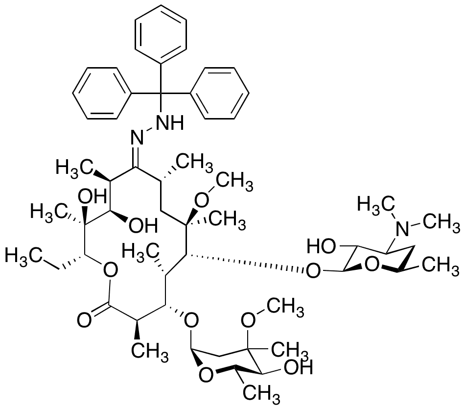 Clarithromycin Trityl Hydrazone - Chemical structure and product image