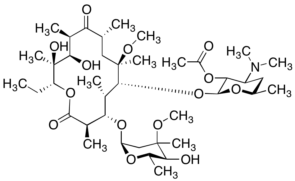 Clarithromycin 2-O-Acetate - Chemical structure and product image